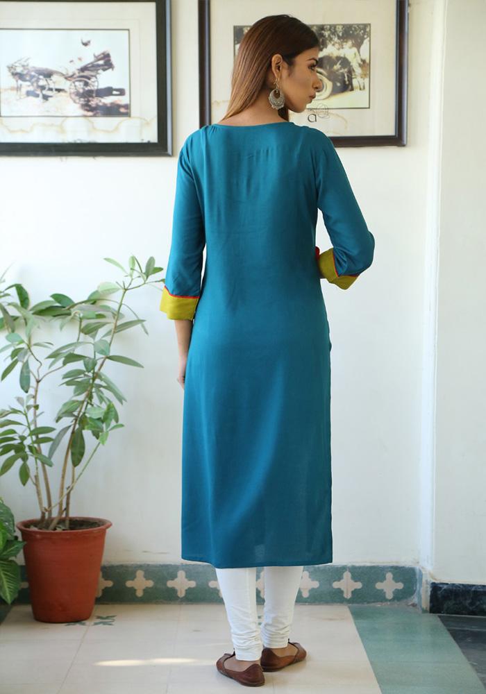 RAMA COLOR RAYON KURTIS