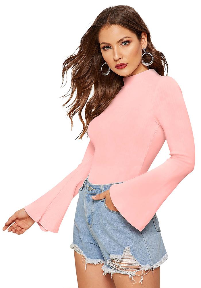 New Streachable LIght Pink Party Wear Top