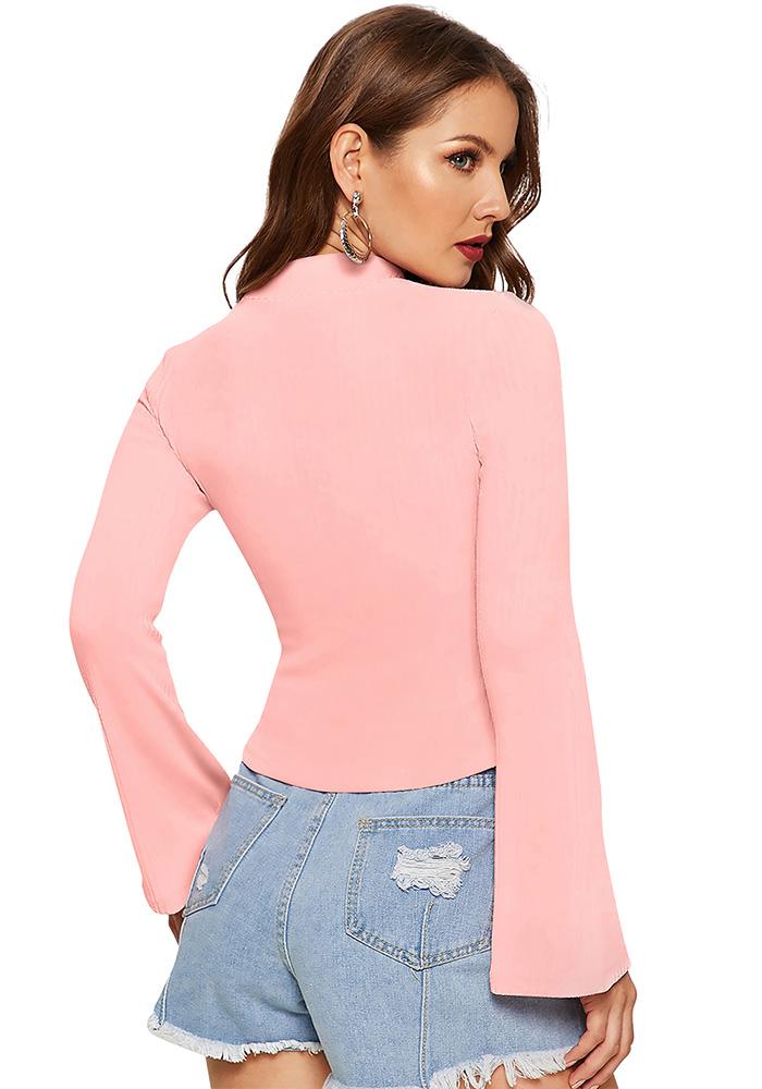 New Streachable LIght Pink Party Wear Top