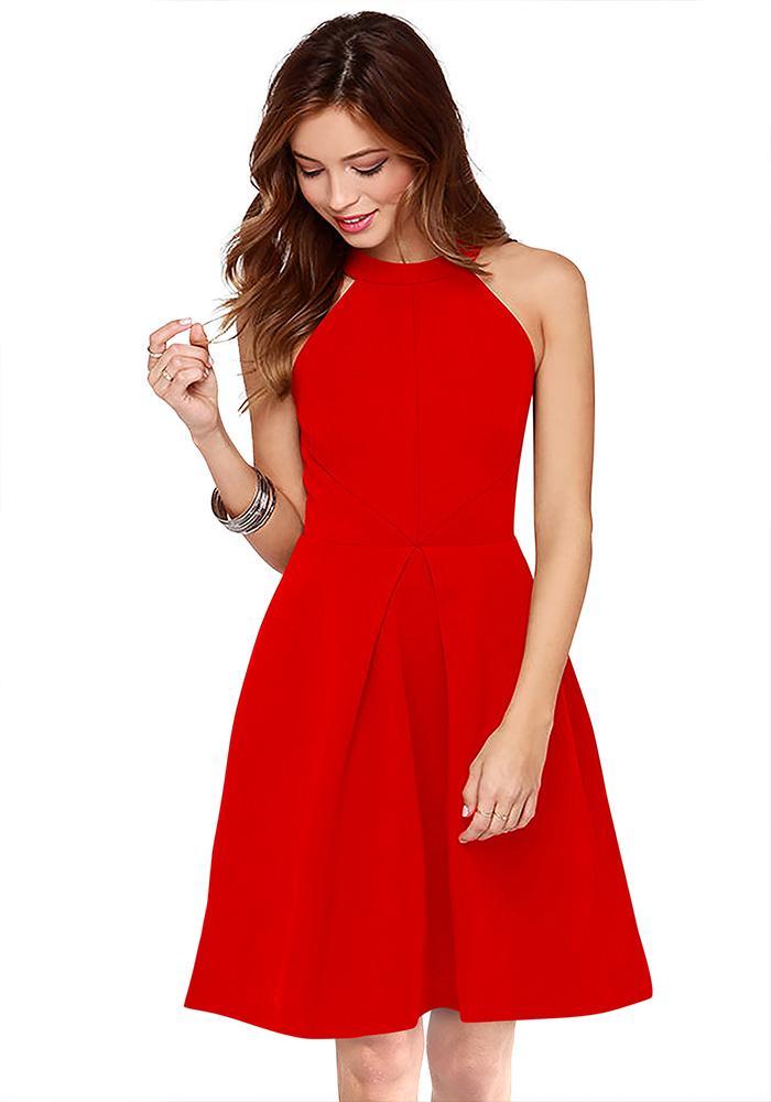 Latest Streachable Red Party Wear Top