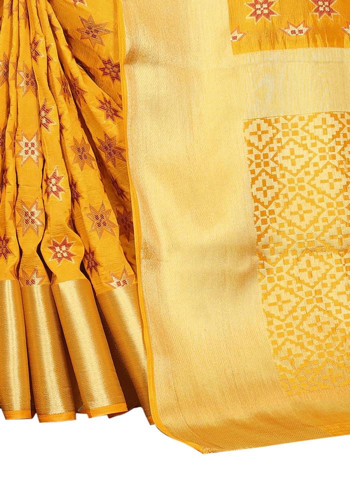Banarasi Weaving Nylon Silk Saree With  Hand Dying