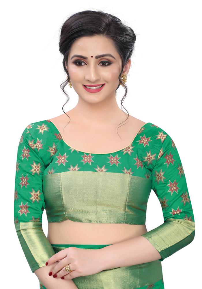 Banarasi Weaving Nylon Silk Saree With  Hand Dying