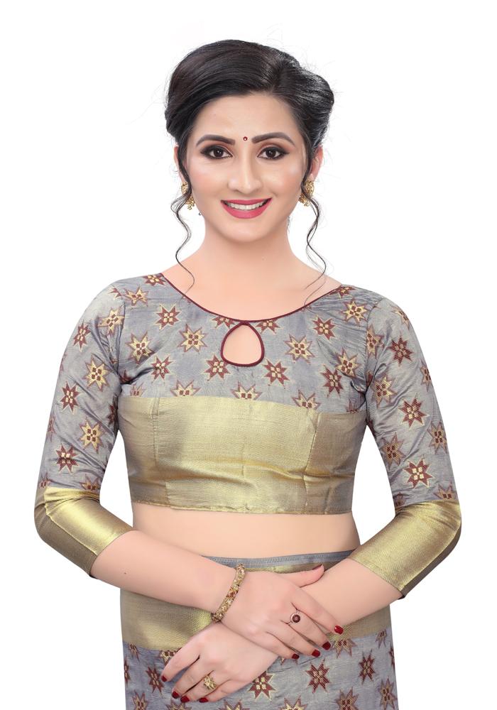 Banarasi Weaving Nylon Silk Saree With  Hand Dying