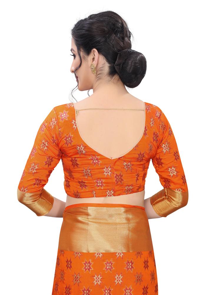 Banarasi Weaving Nylon Silk Saree With  Hand Dying