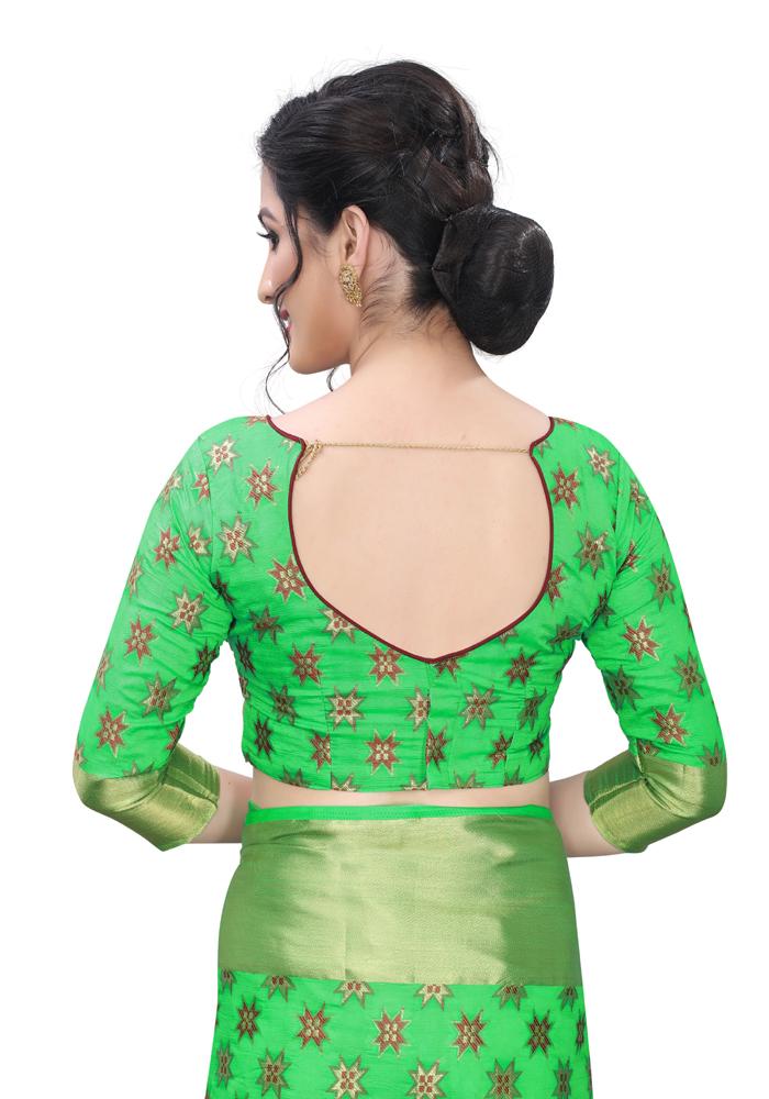 Banarasi Weaving Nylon Silk Saree With  Hand Dying