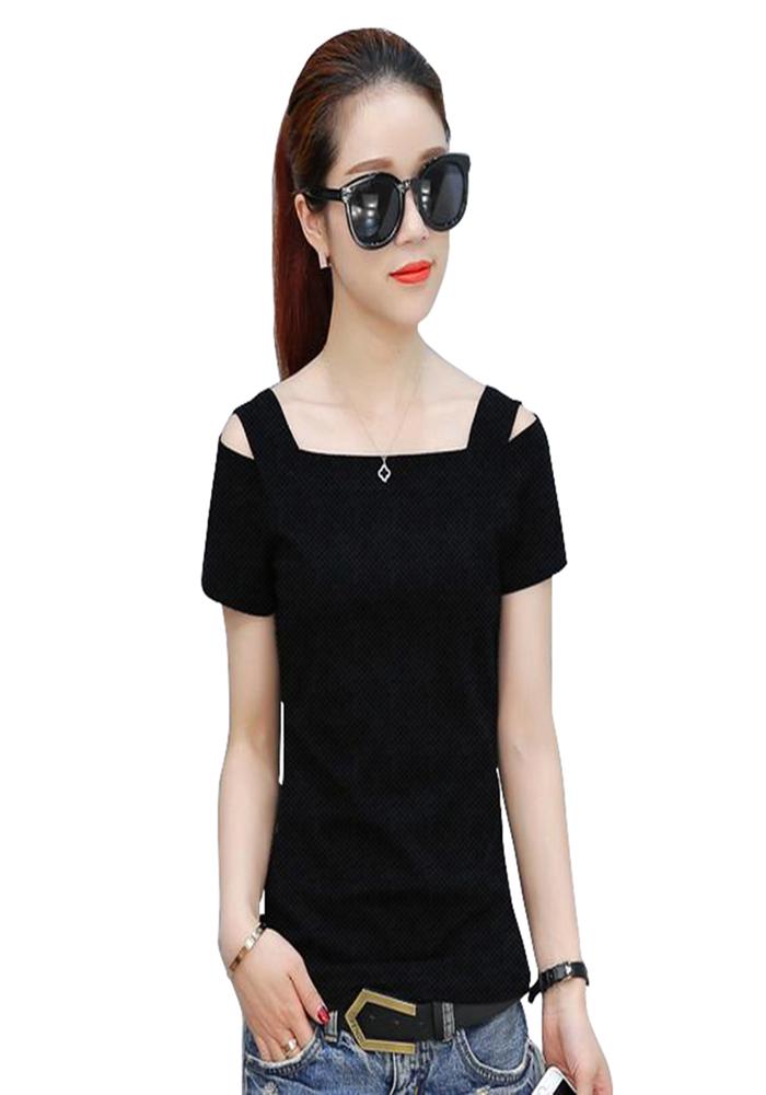 Women Black T-Shirt
