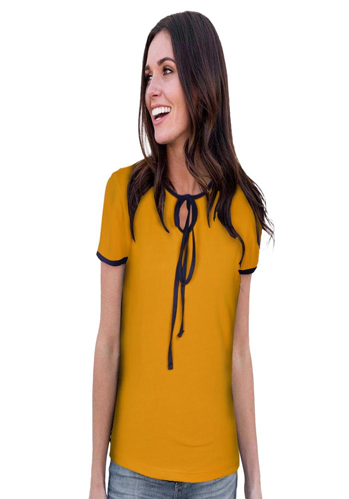 New Women Yellow T-Shirt