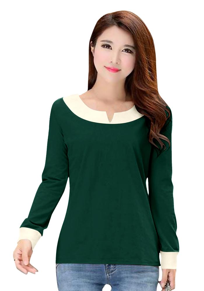 New Women Green T-Shirt