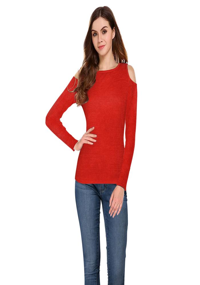 Women's Red Top And T-Shirt