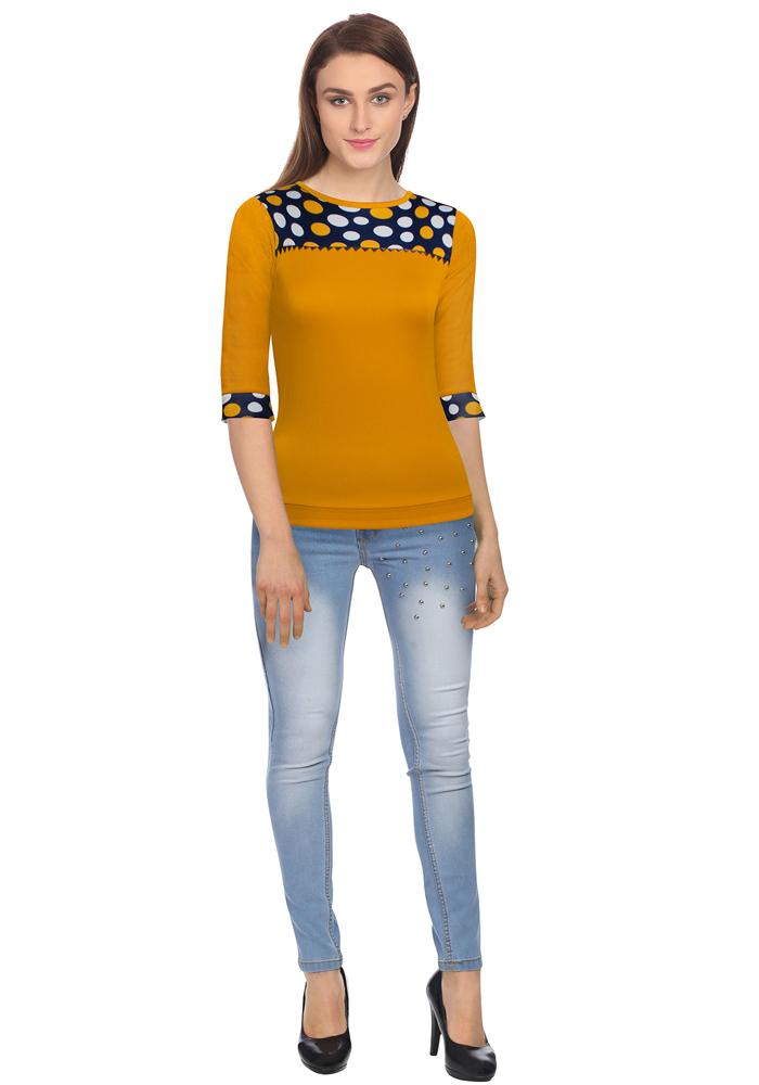 Women Yellow T-Shirt