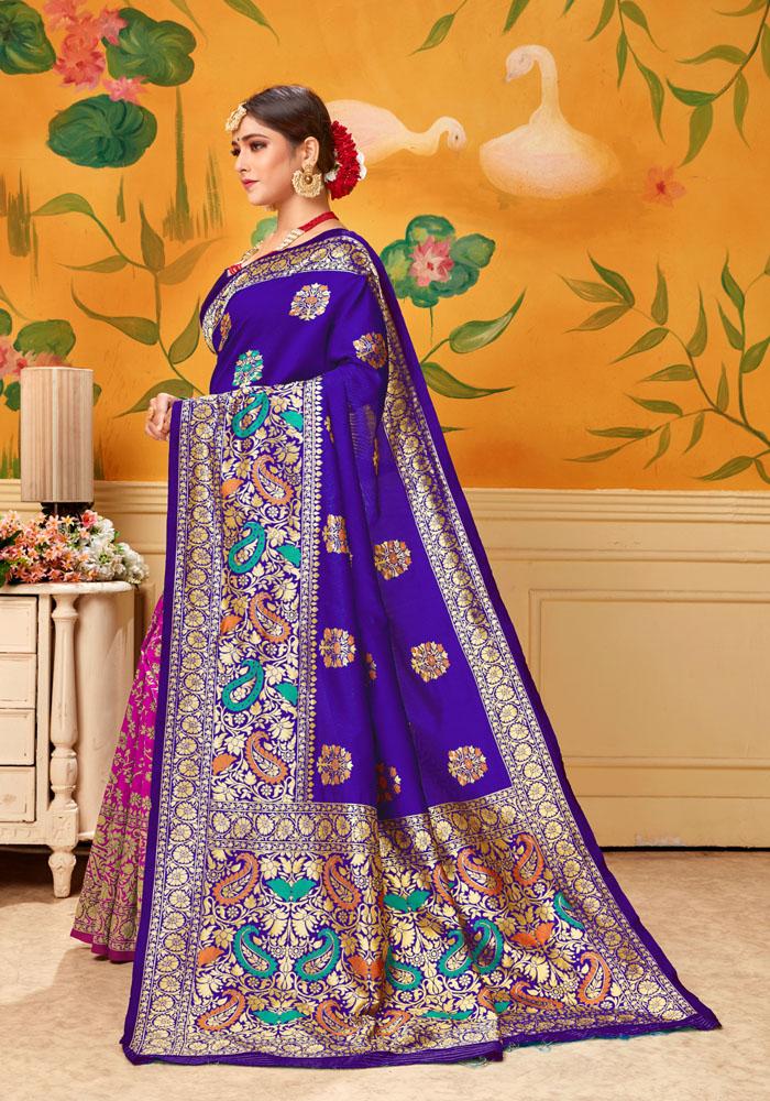 Art silk & Zari Jacquard work Rich  With Pallu