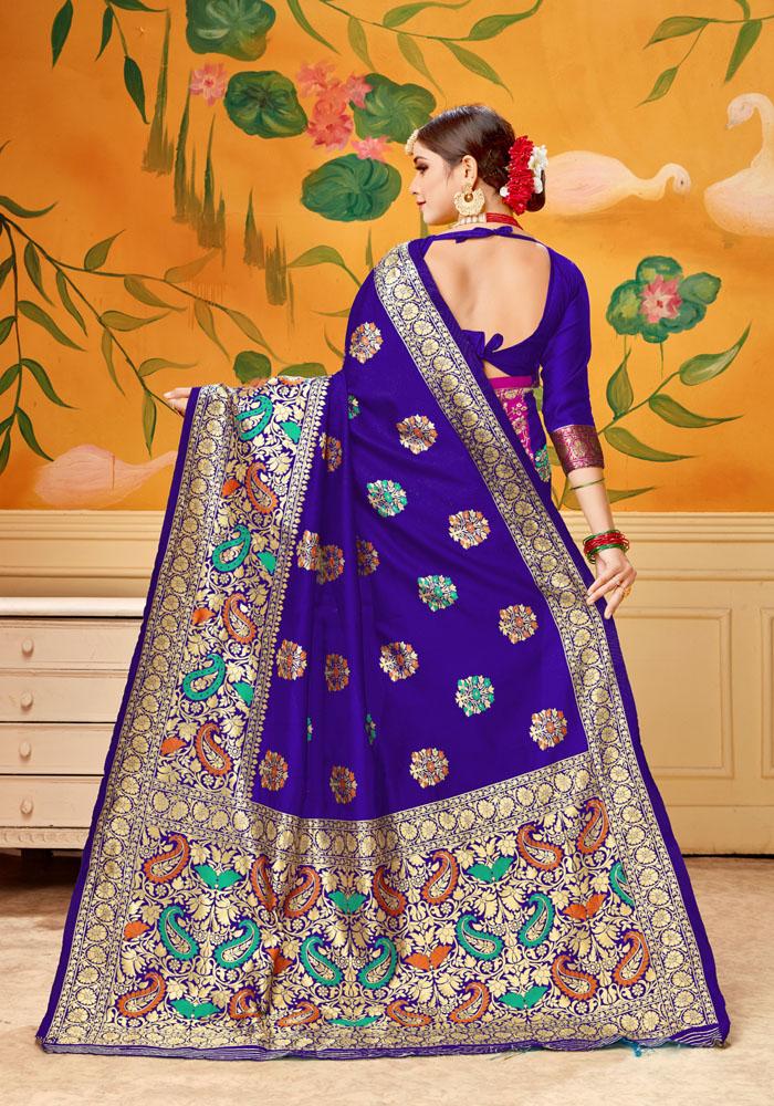 Art silk & Zari Jacquard work Rich  With Pallu