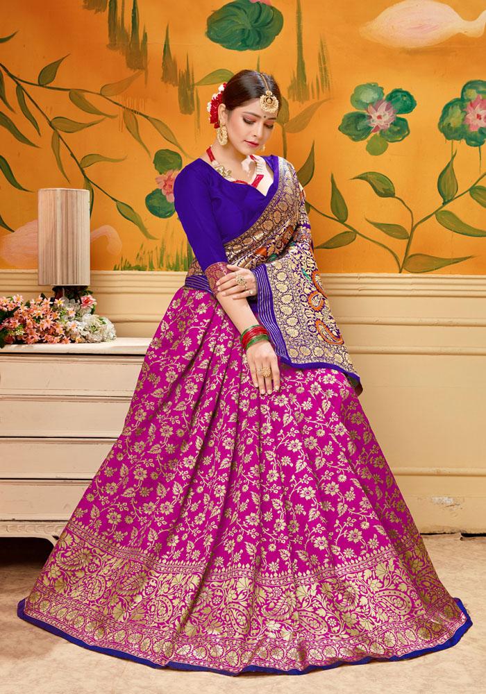 Art silk & Zari Jacquard work Rich  With Pallu