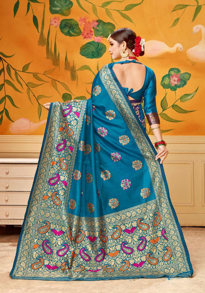 Art silk & Zari Jacquard work Rich  With Pallu