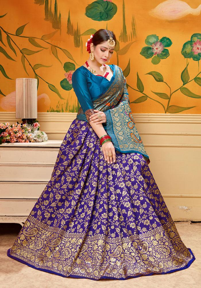 Art silk & Zari Jacquard work Rich  With Pallu